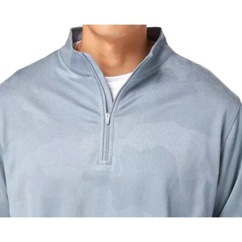 Kirkland Signature Men's Performance 1/4 Zip Pullover,Tone OnTone Camo Sz M NWT